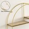 Vintiquewise Modern Decorative Wall Shelf - Stylish Multi-Functional Metal Display for Entryways, Bathrooms, Bedrooms, Living Rooms, and Offices